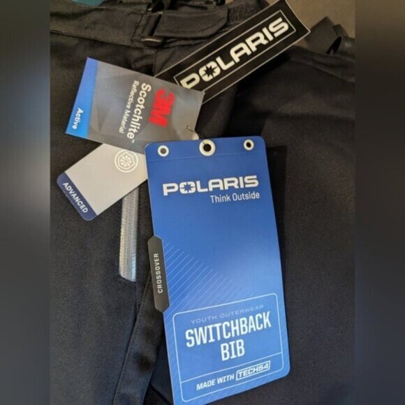 Polaris youth Switchback bib Youth Extra Large or fit woman's S, New - Picture 13 of 16